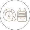 Hidrômetro e medidor de gás individuais